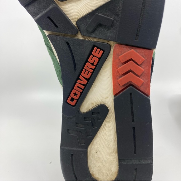 Converse Cons Suede Retro 80's Lace Up Green Black Low Top Sneakers SZ 8 - Picture 11 of 14